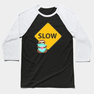 Sleeping Sloth Snuggling a Pillow Baseball T-Shirt